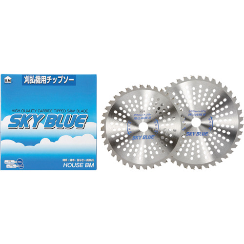 【TRUSCO】ハウスＢ．Ｍ　刈払チップソー「ＳＫＹ　ＢＬＵＥ」